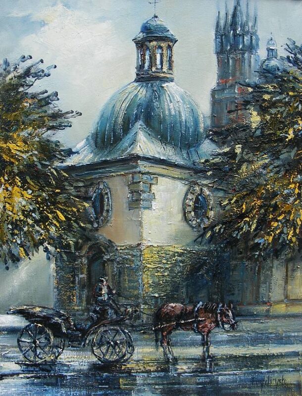 Kościół Św. Wojciecha - a painting by Frydrych Danuta