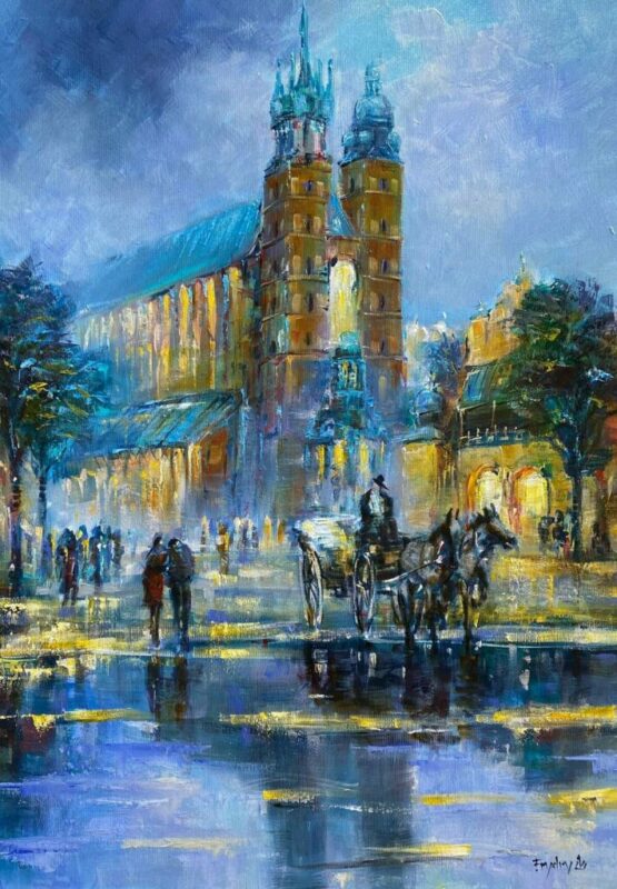 Kraków - a painting by Danuta Frydrych