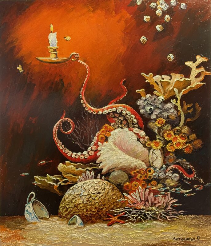 Coral reef - a painting by Olga Litwinowa