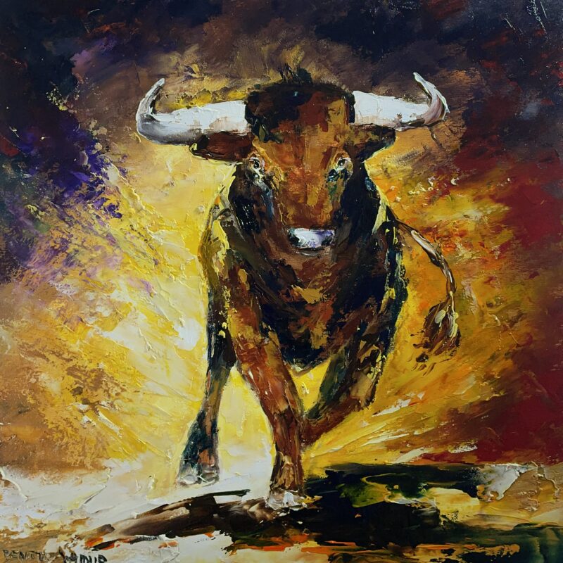 Bull - a painting by Pentti Vainio