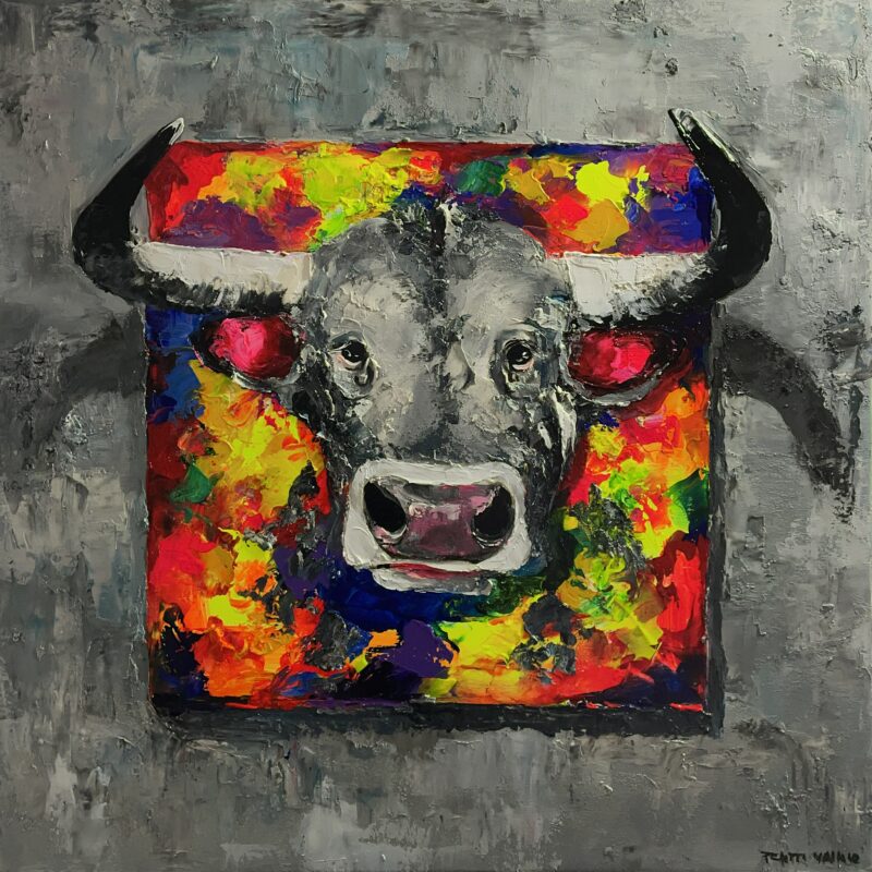 Bull - a painting by Pentti Vainio