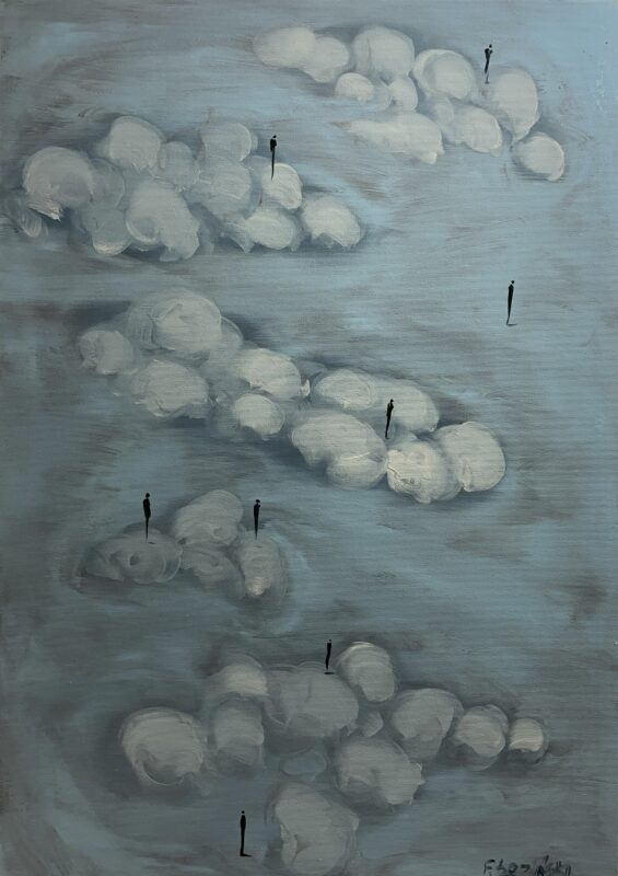 Clouds - a painting by Filip Łoziński