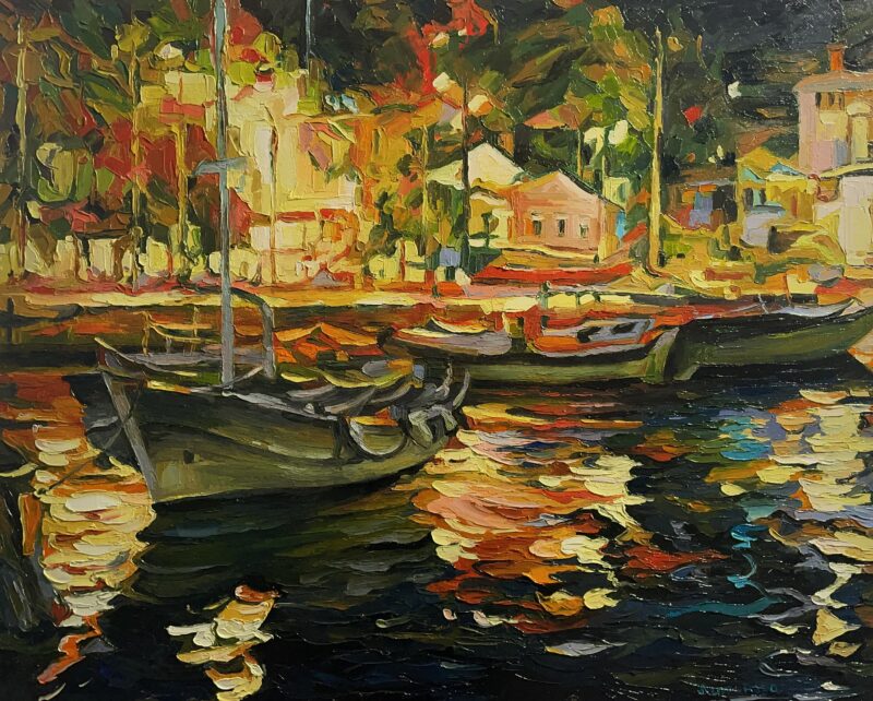 Harbor - a painting by Olga Litwinowa