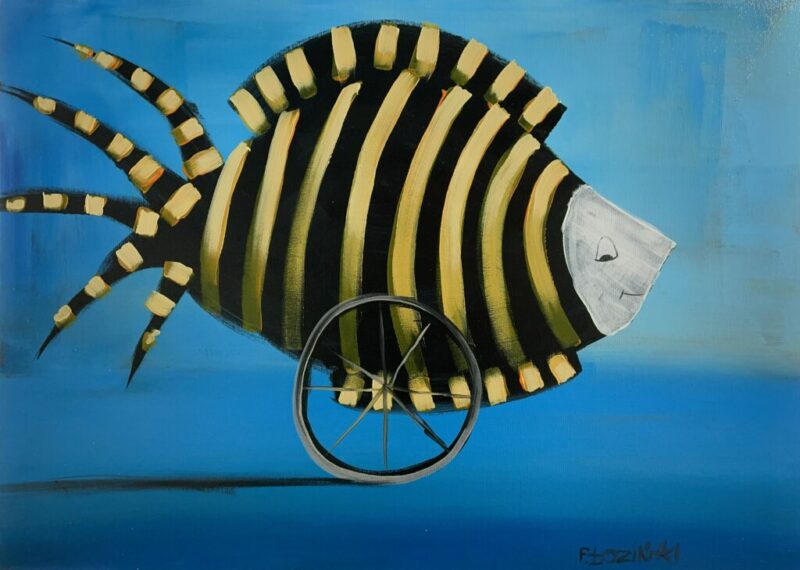 Fish - a painting by Filip Łoziński