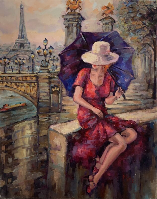 Paris - a painting by Leszek Metz