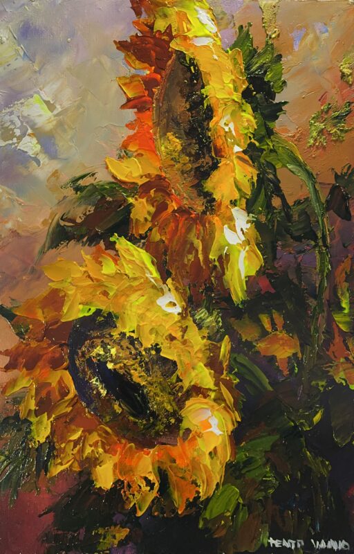 Sunflowers - a painting by Pentti Vainio