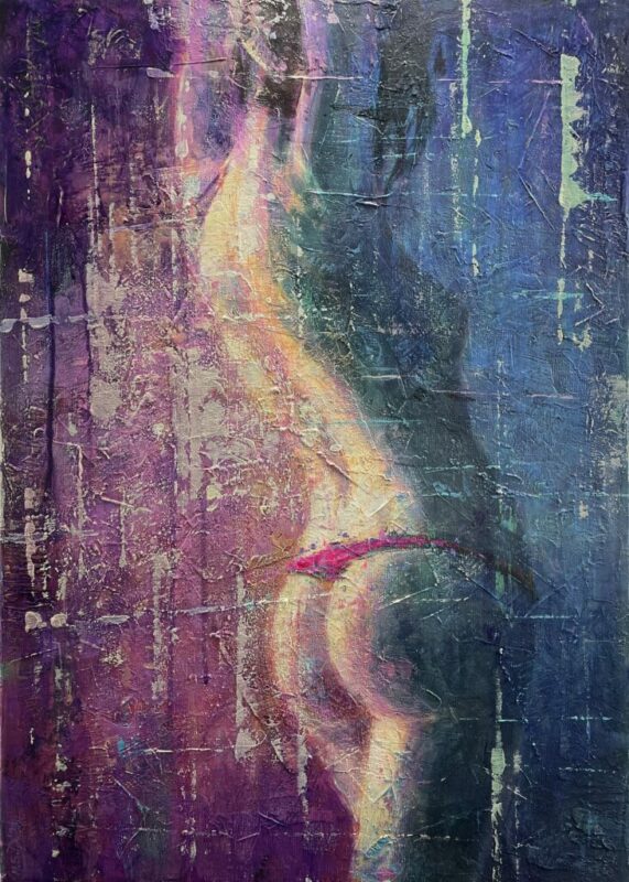 Nude lady - a painting by Michał Dobrowolski