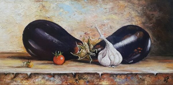 Eggplant - a painting by Artur Płachta