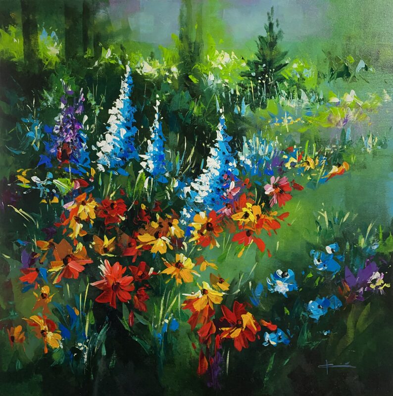 Garden - a painting by Marian Jesień