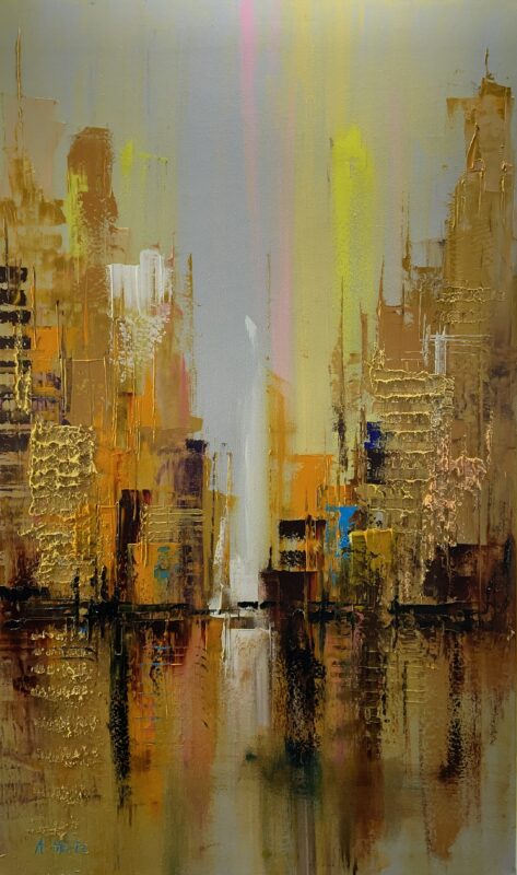 Gold city - a painting by Anna Hertz