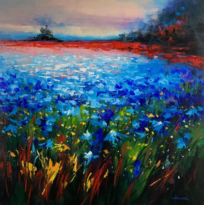 Meadow - a painting by Marian Jesień