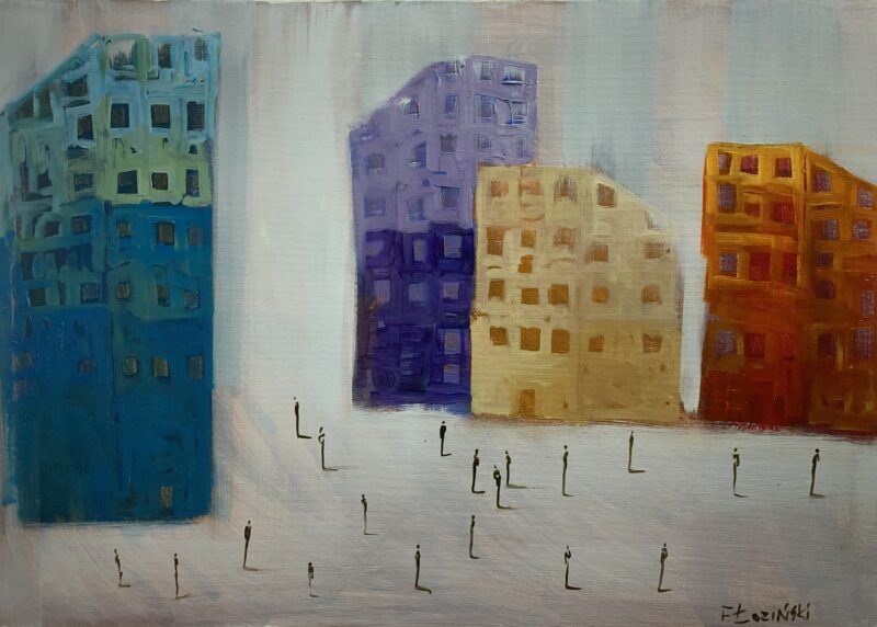 City - a painting by Filip Łoziński