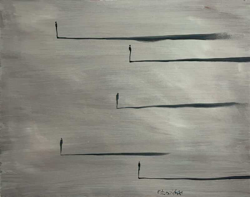 Shadows - a painting by Filip Łoziński