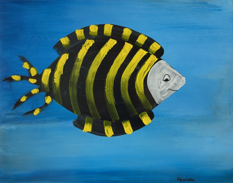 Fish - a painting by Filip Łoziński