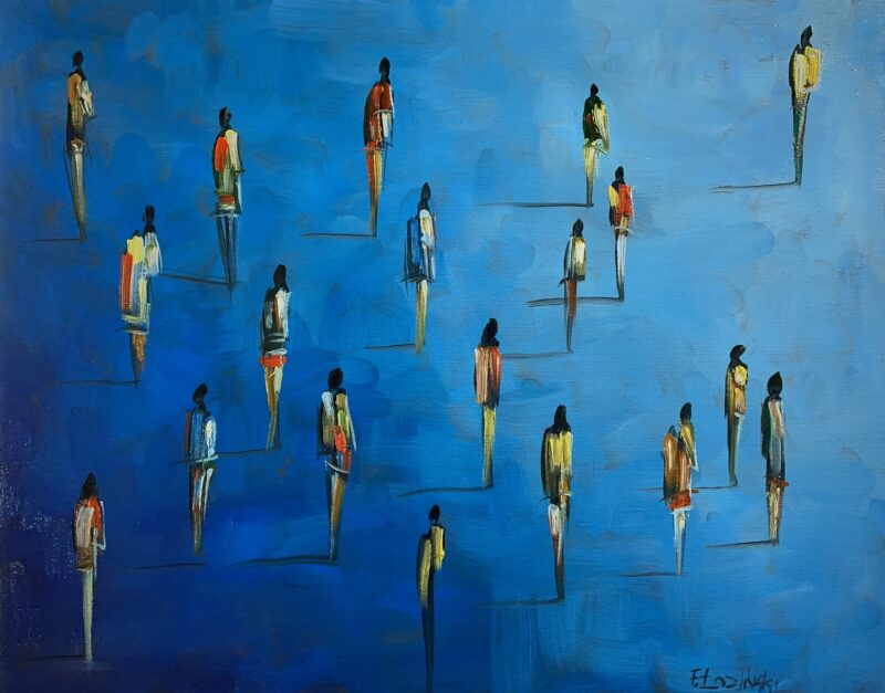 Blue - a painting by Filip Łoziński