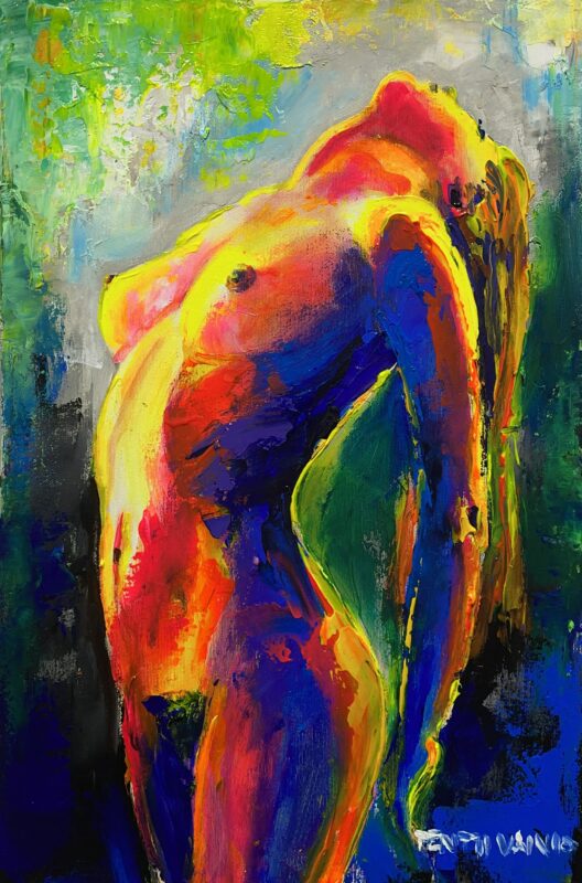 Nude lady - a painting by Pentti Vainio