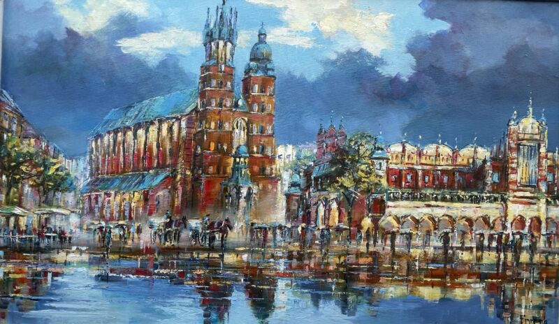 Kraków - a painting by Danuta Frydrych