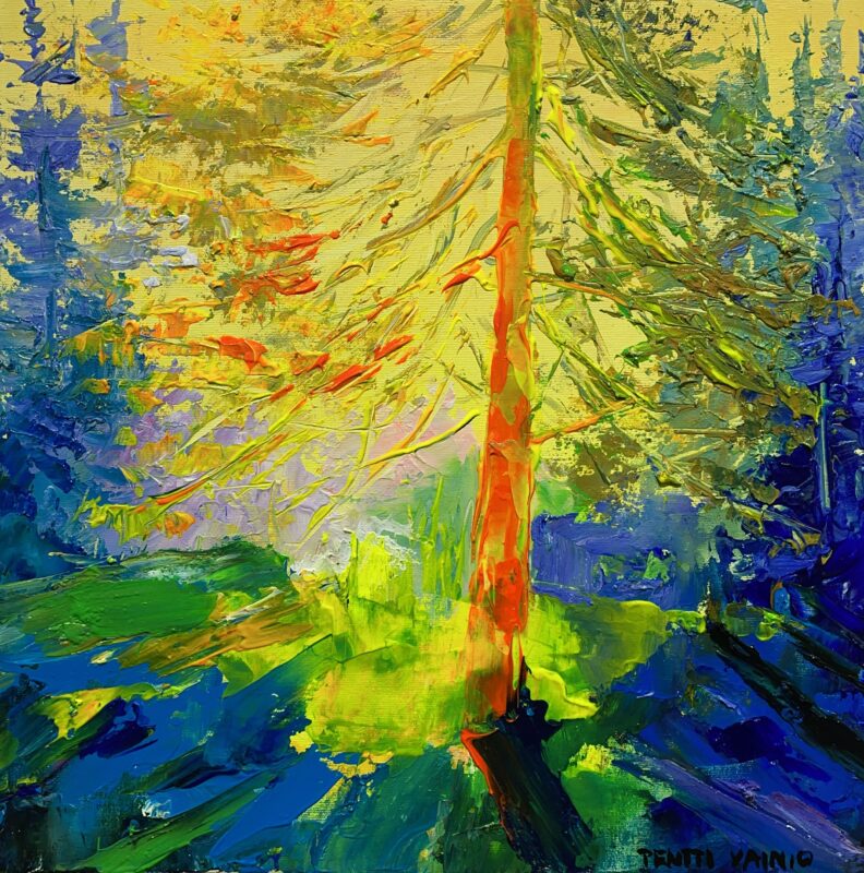 Forest - a painting by Pentti Vainio