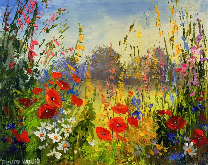 Flowers - a painting by Pentti Vainio