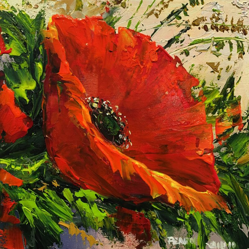 Poppy - a painting by Pentti Vainio