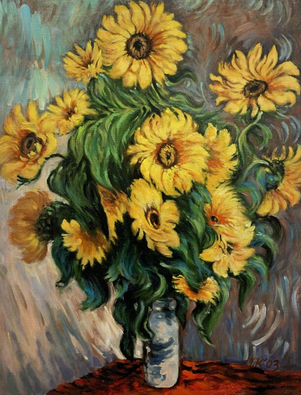 Sunflowers - a painting by Joanna Kubicka