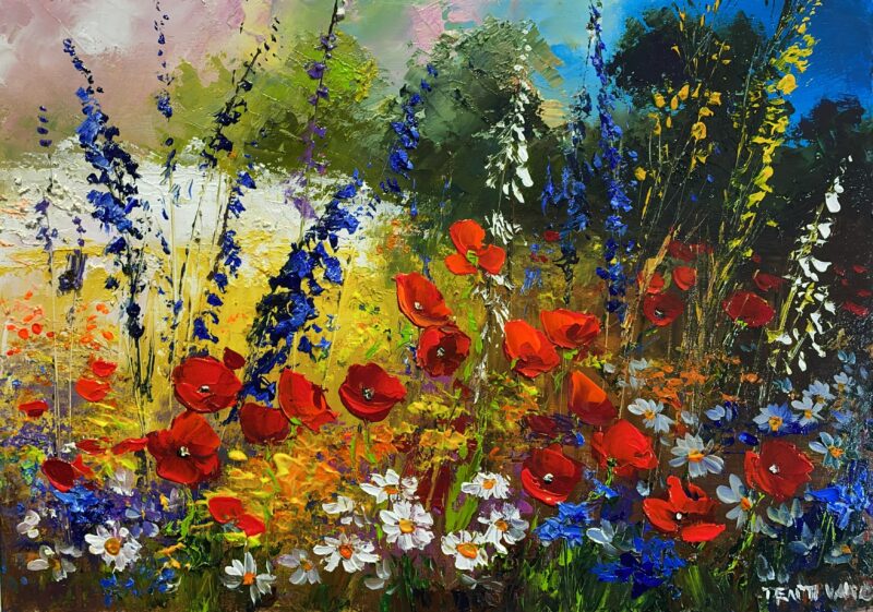 Flowers - a painting by Pentti Vainio