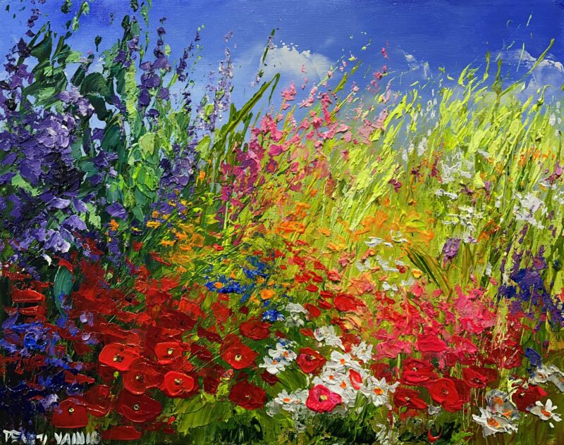 Flowers - a painting by Pentti Vainio