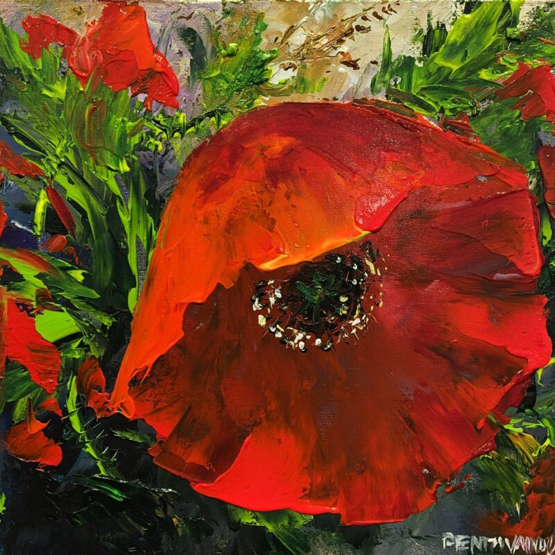 Poppy - a painting by Pentti Vainio