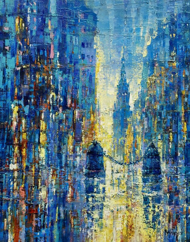 City - a painting by Danuta Frydrych