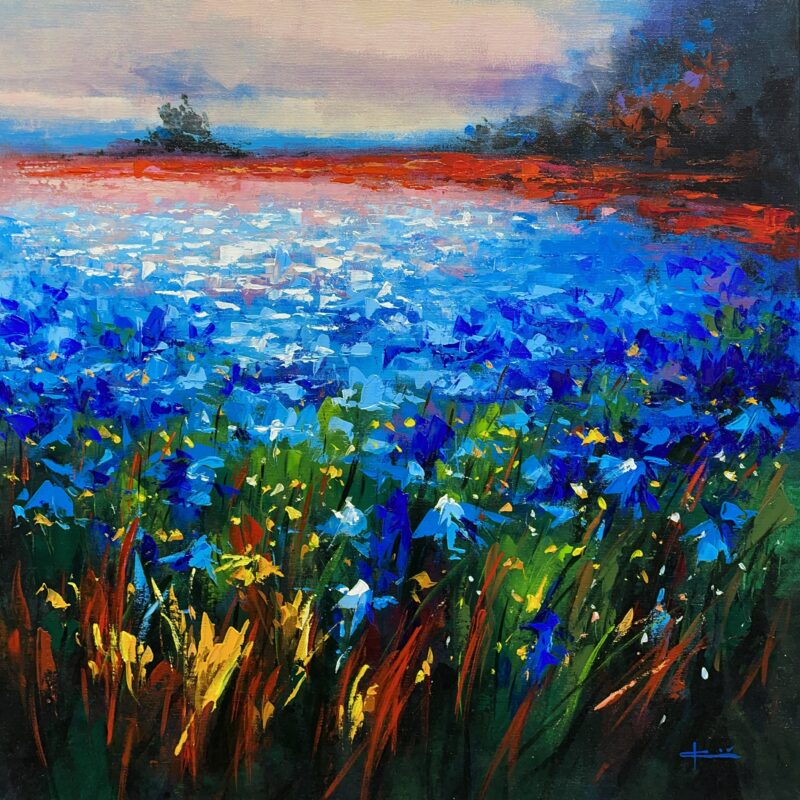 Meadow - a painting by Marian Jesień