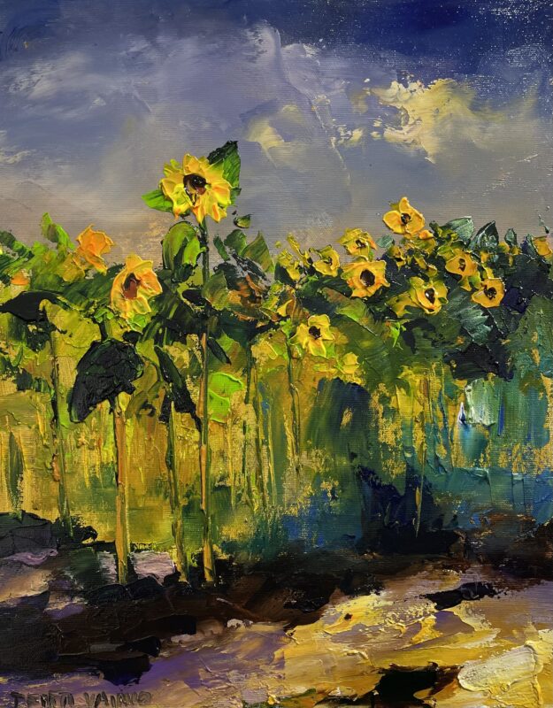 Sunflowers - a painting by Pentti Vainio