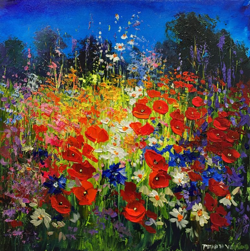 Flowers - a painting by Pentti Vainio