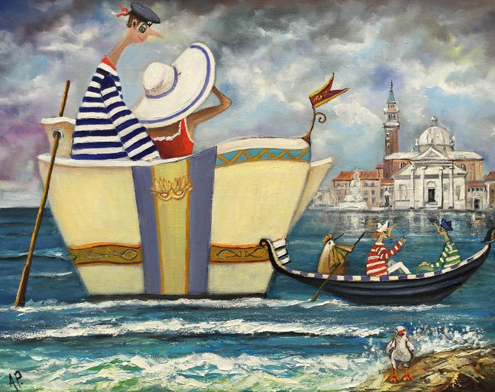 Welcome to Venice - a painting by Artur Płachta