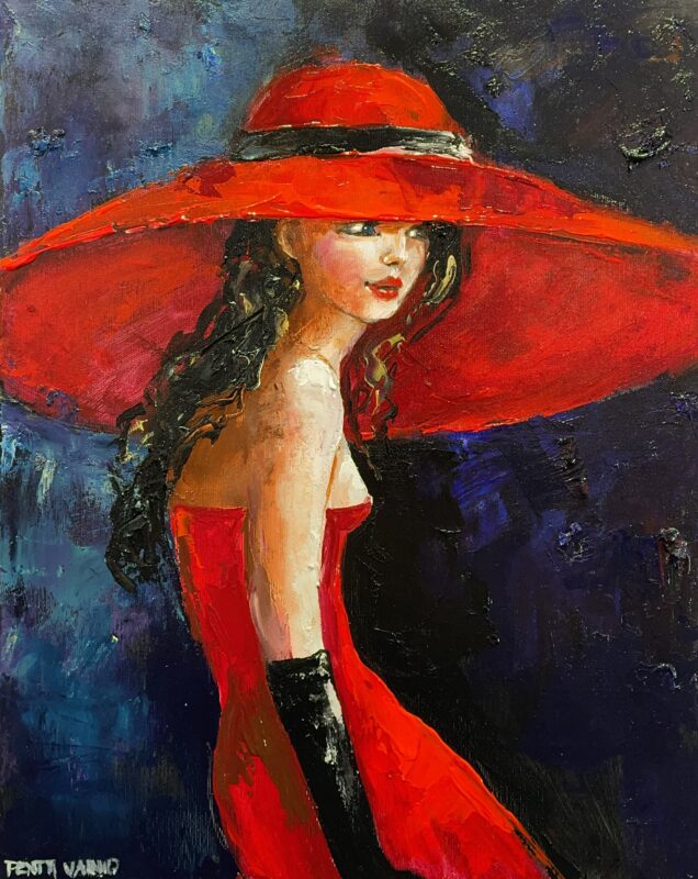 Red hat - a painting by Pentti Vainio