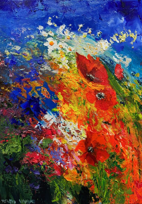 Flowers - a painting by Pentti Vainio