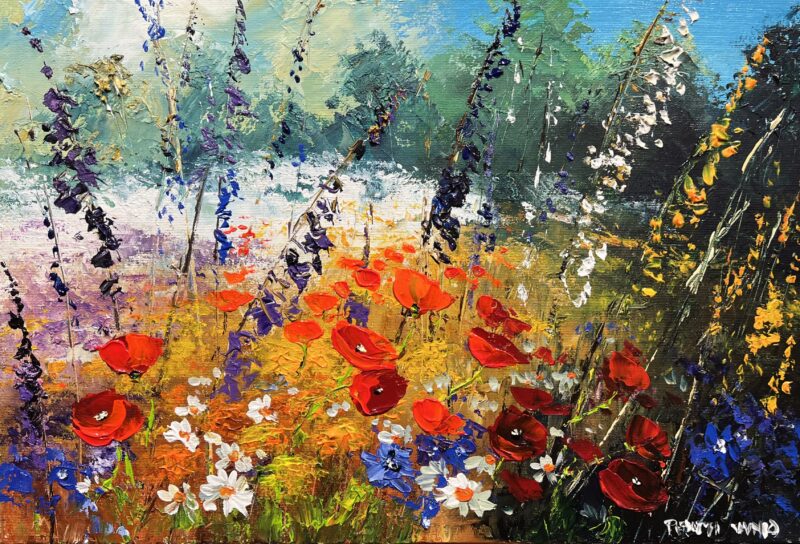 Meadow - a painting by Pentti Vainio