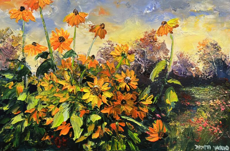 Sunflowers - a painting by Pentti Vainio