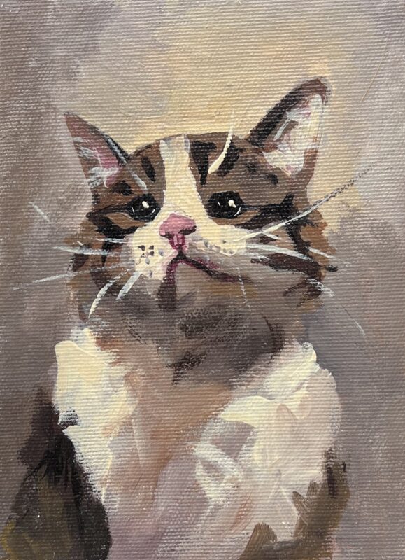 Cat - a painting by Julita Duda