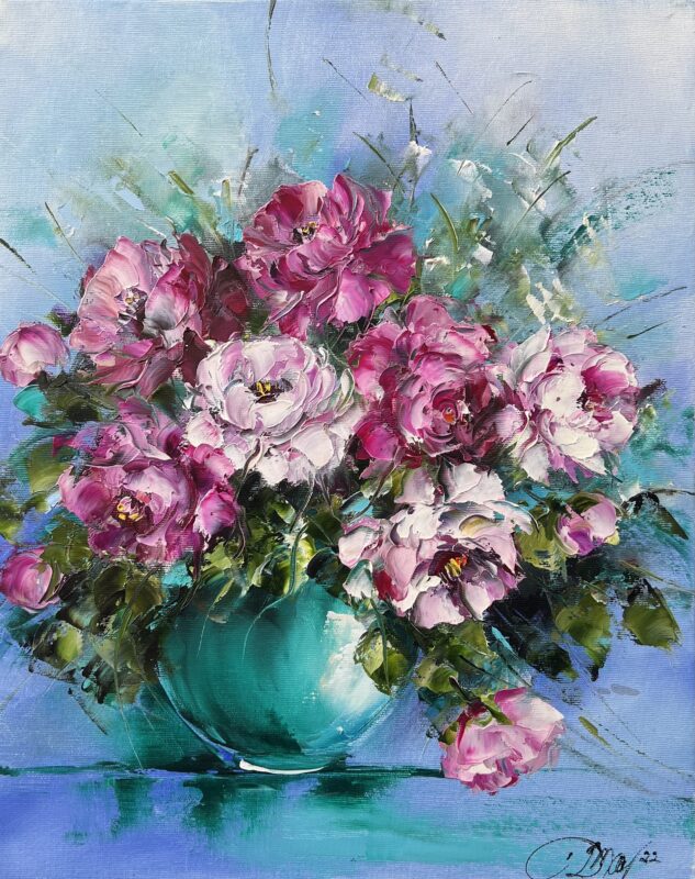 Flowers - a painting by Danuta Mazurkiewicz