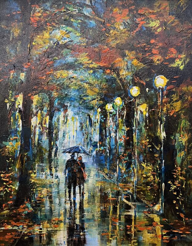 Walk - a painting by Danuta Frydrych