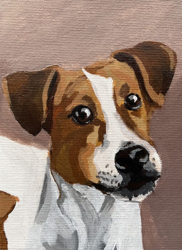 Dog - a painting by Julita Duda