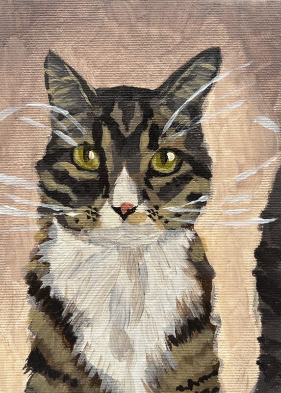 Cat - a painting by Julita Duda