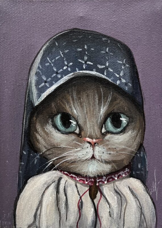 Cat - a painting by Oksana Osowska