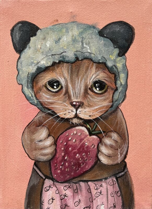 Cat - a painting by Oksana Osowska