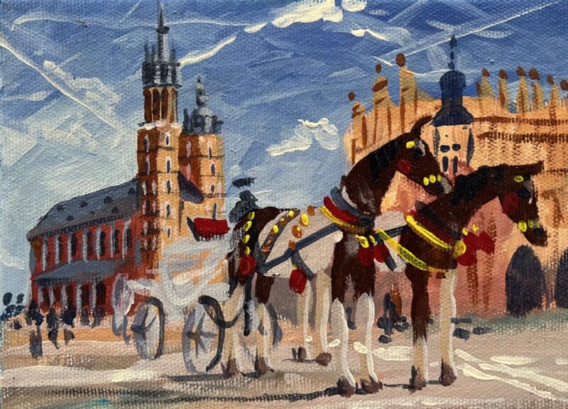 Kraków - a painting by Julita Duda