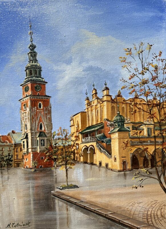 Kraków - a painting by Magdalena Żołnierek