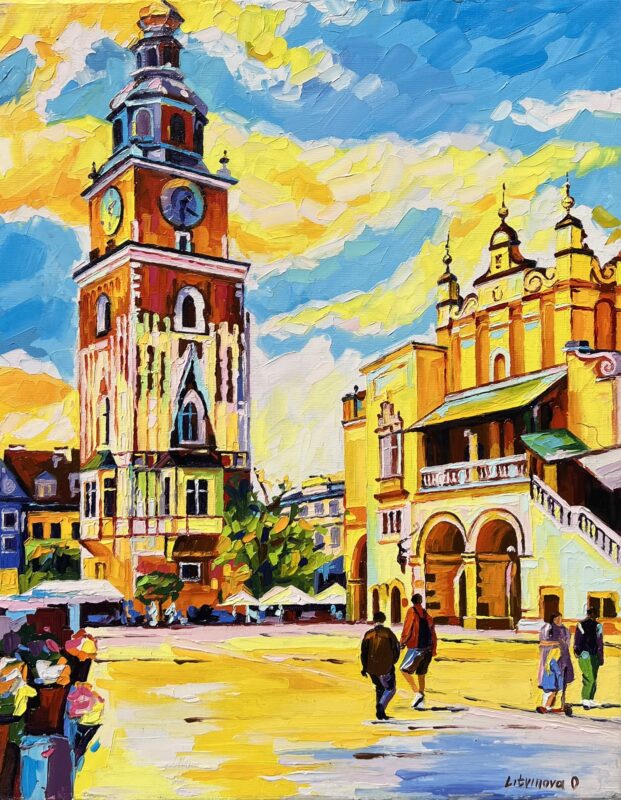 Kraków - a painting by Olga Litvinova