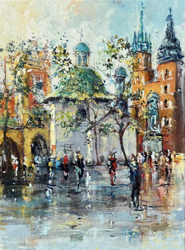 Kraków - a painting by Włodzimierz Skuza