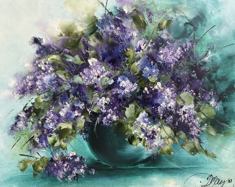 Lilacs - a painting by Danuta Mazurkiewicz