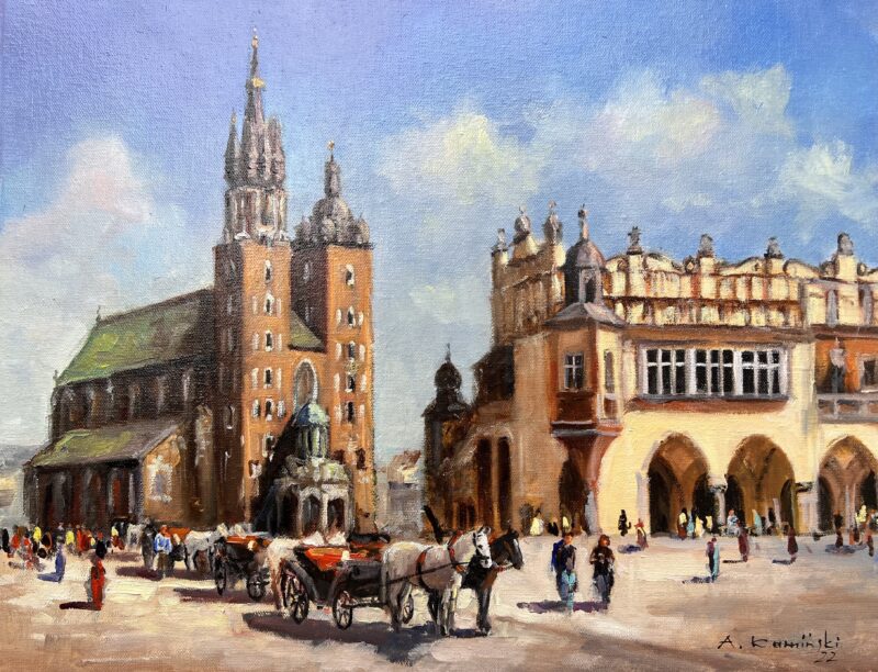 Kraków - a painting by Andrzej Kamiński